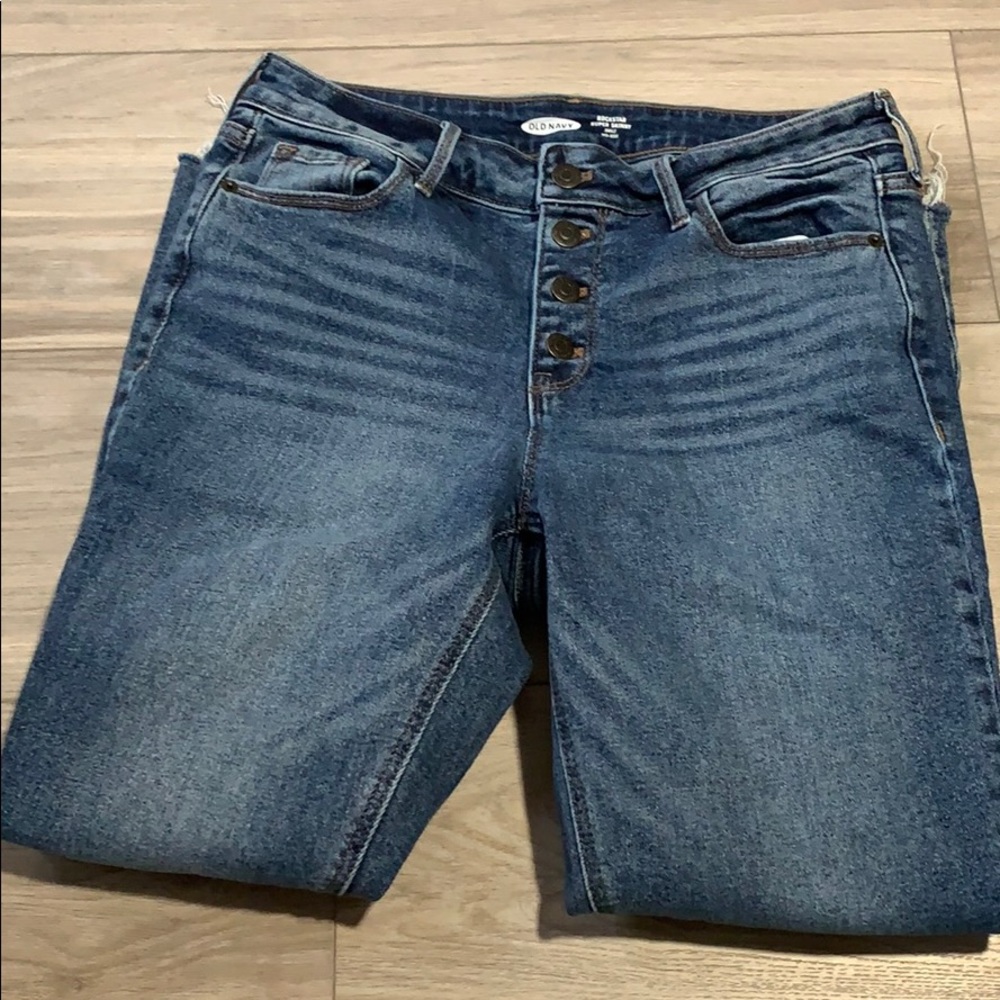 Old Navy Rockstar Super Skinny Ankle Mid-Rise